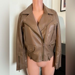 Blank nyc brown leather jacket